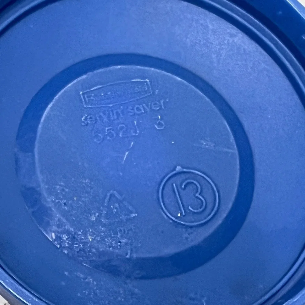Rubbermaid Servin Saver 6.5oz 190ml Clear Bowl Blue Lid 552C 552I 3 Vintage